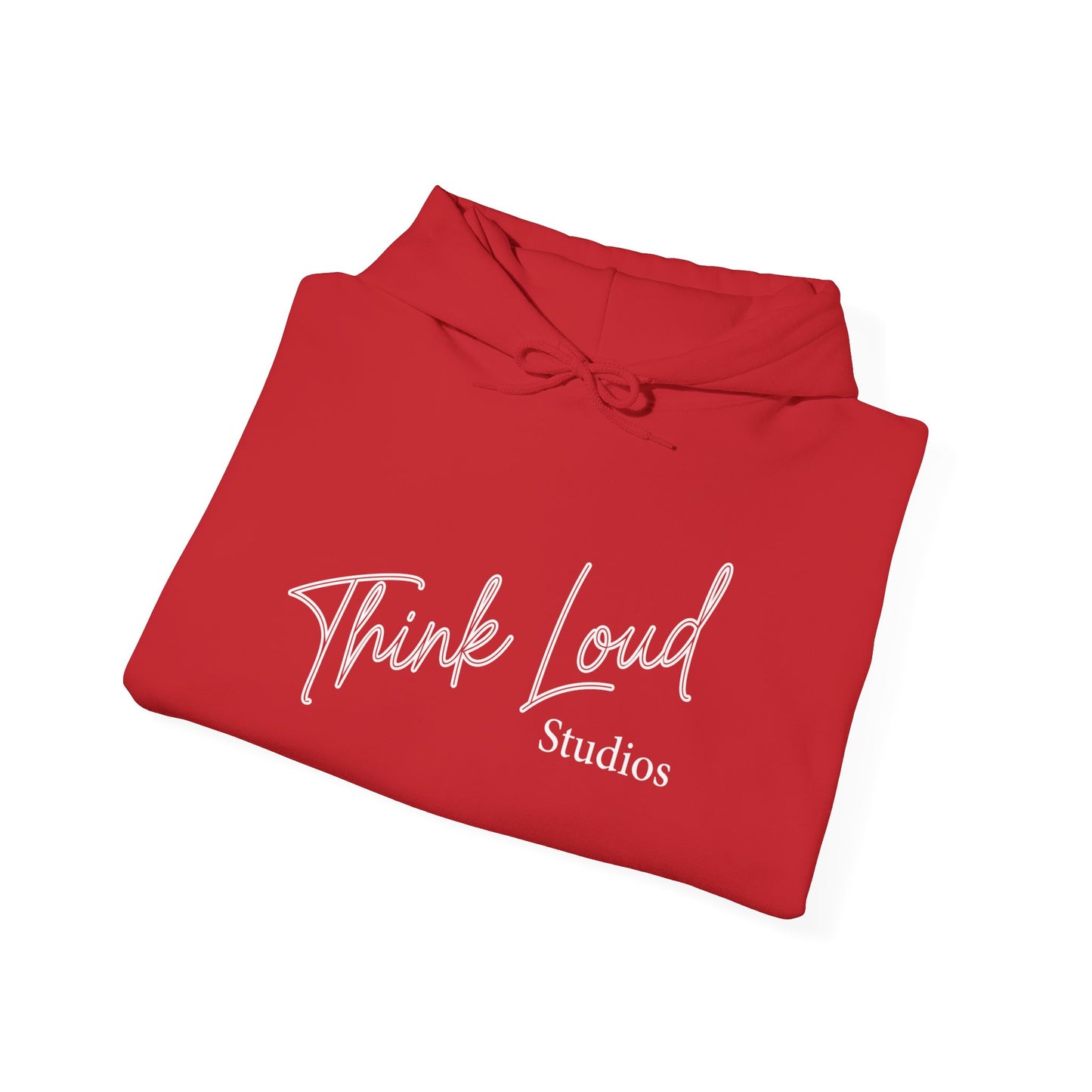 Stylish Unisex Hooded Sweatshirt - Think Loud Design, Cozy Layering, Gift for Creative Minds, Casual Wear, Inspirational Fashion