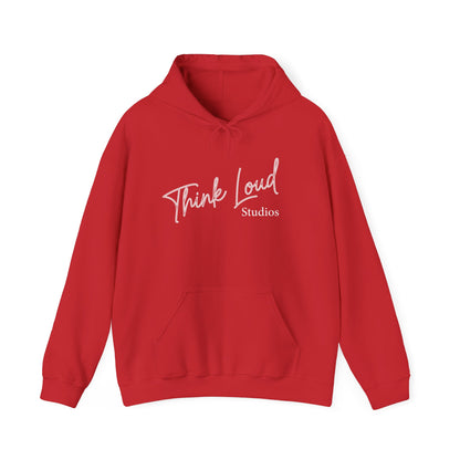 Stylish Unisex Hooded Sweatshirt - Think Loud Design, Cozy Layering, Gift for Creative Minds, Casual Wear, Inspirational Fashion