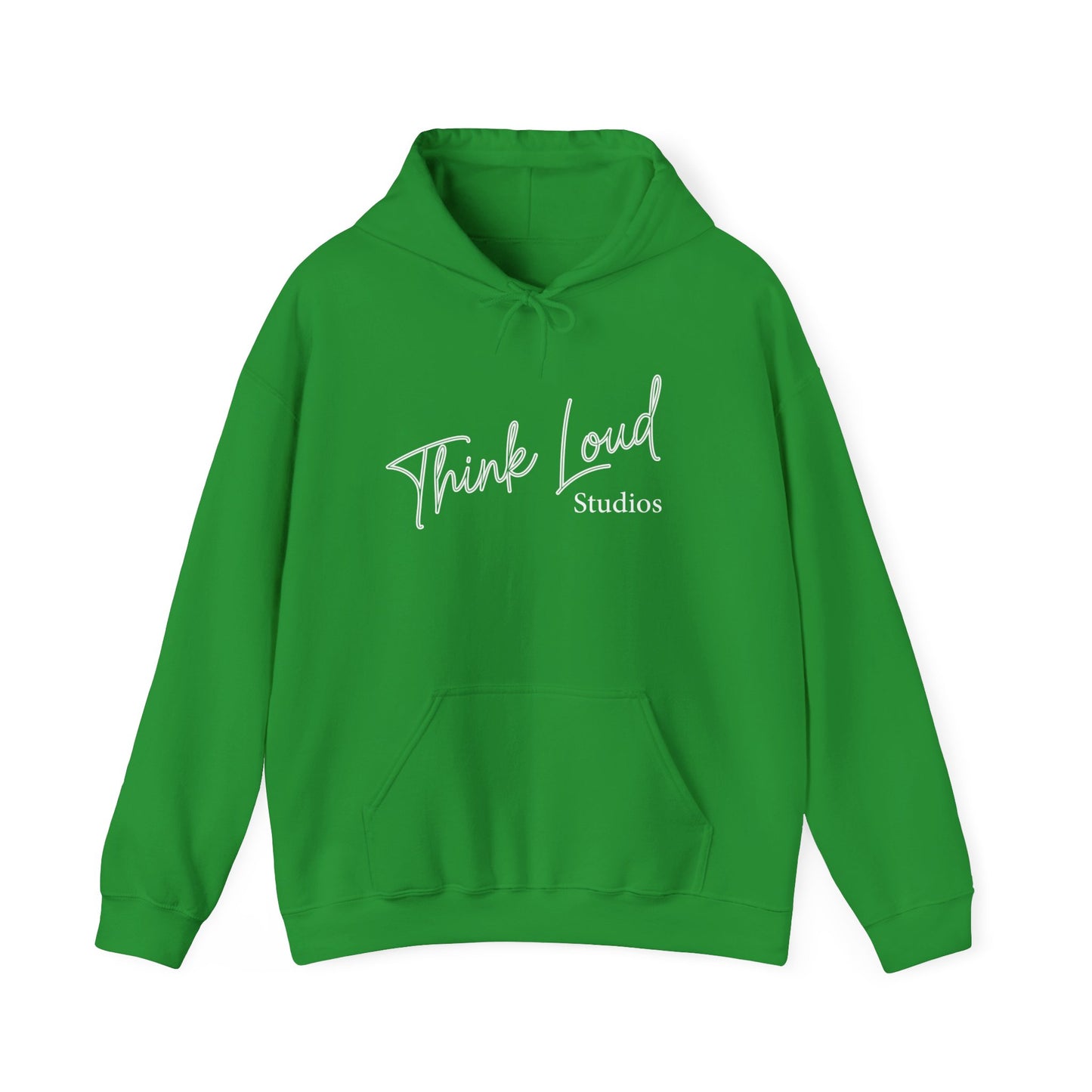 Stylish Unisex Hooded Sweatshirt - Think Loud Design, Cozy Layering, Gift for Creative Minds, Casual Wear, Inspirational Fashion