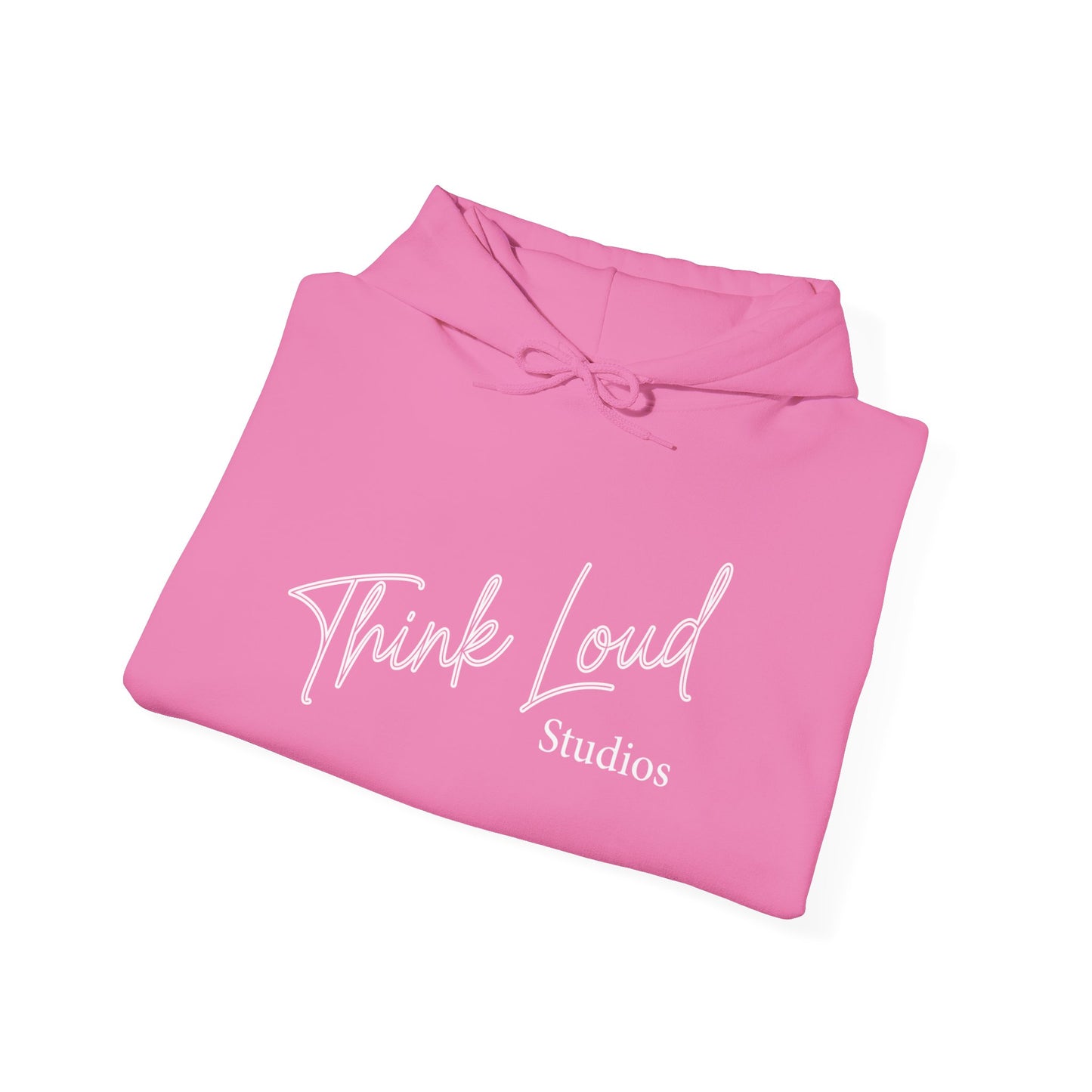 Stylish Unisex Hooded Sweatshirt - Think Loud Design, Cozy Layering, Gift for Creative Minds, Casual Wear, Inspirational Fashion