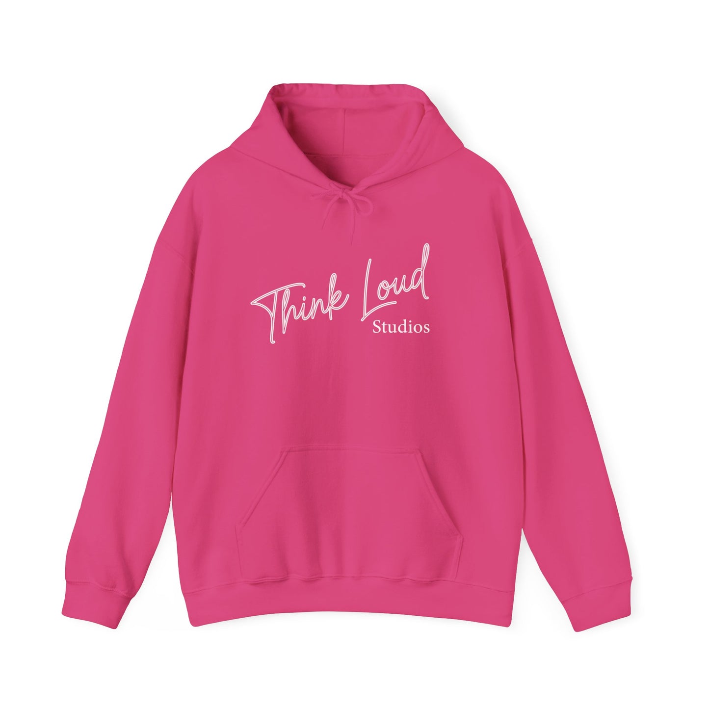 Stylish Unisex Hooded Sweatshirt - Think Loud Design, Cozy Layering, Gift for Creative Minds, Casual Wear, Inspirational Fashion