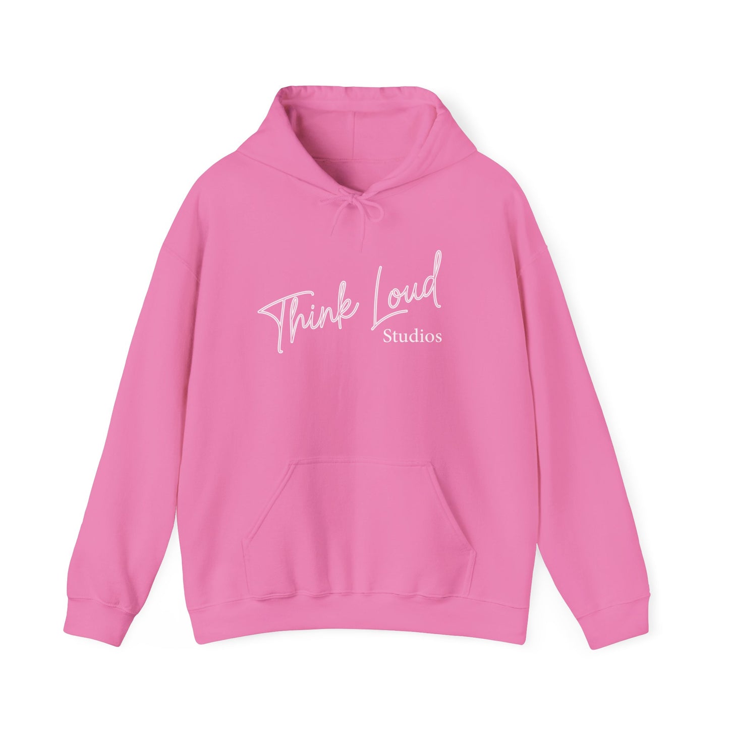 Stylish Unisex Hooded Sweatshirt - Think Loud Design, Cozy Layering, Gift for Creative Minds, Casual Wear, Inspirational Fashion