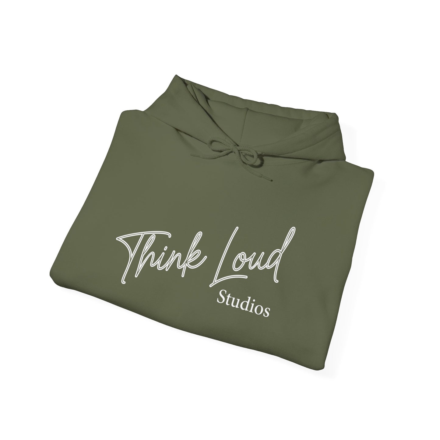 Stylish Unisex Hooded Sweatshirt - Think Loud Design, Cozy Layering, Gift for Creative Minds, Casual Wear, Inspirational Fashion