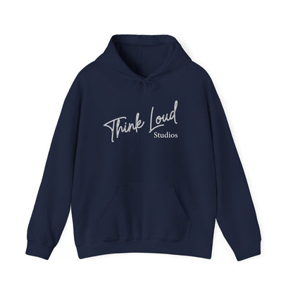 Stylish Unisex Hooded Sweatshirt - Think Loud Design, Cozy Layering, Gift for Creative Minds, Casual Wear, Inspirational Fashion