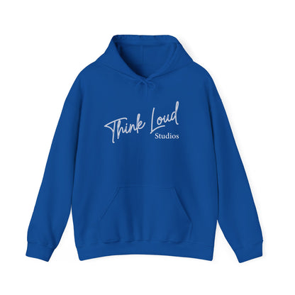 Stylish Unisex Hooded Sweatshirt - Think Loud Design, Cozy Layering, Gift for Creative Minds, Casual Wear, Inspirational Fashion