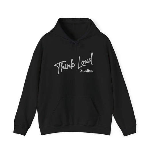 Stylish Unisex Hooded Sweatshirt - Think Loud Design, Cozy Layering, Gift for Creative Minds, Casual Wear, Inspirational Fashion