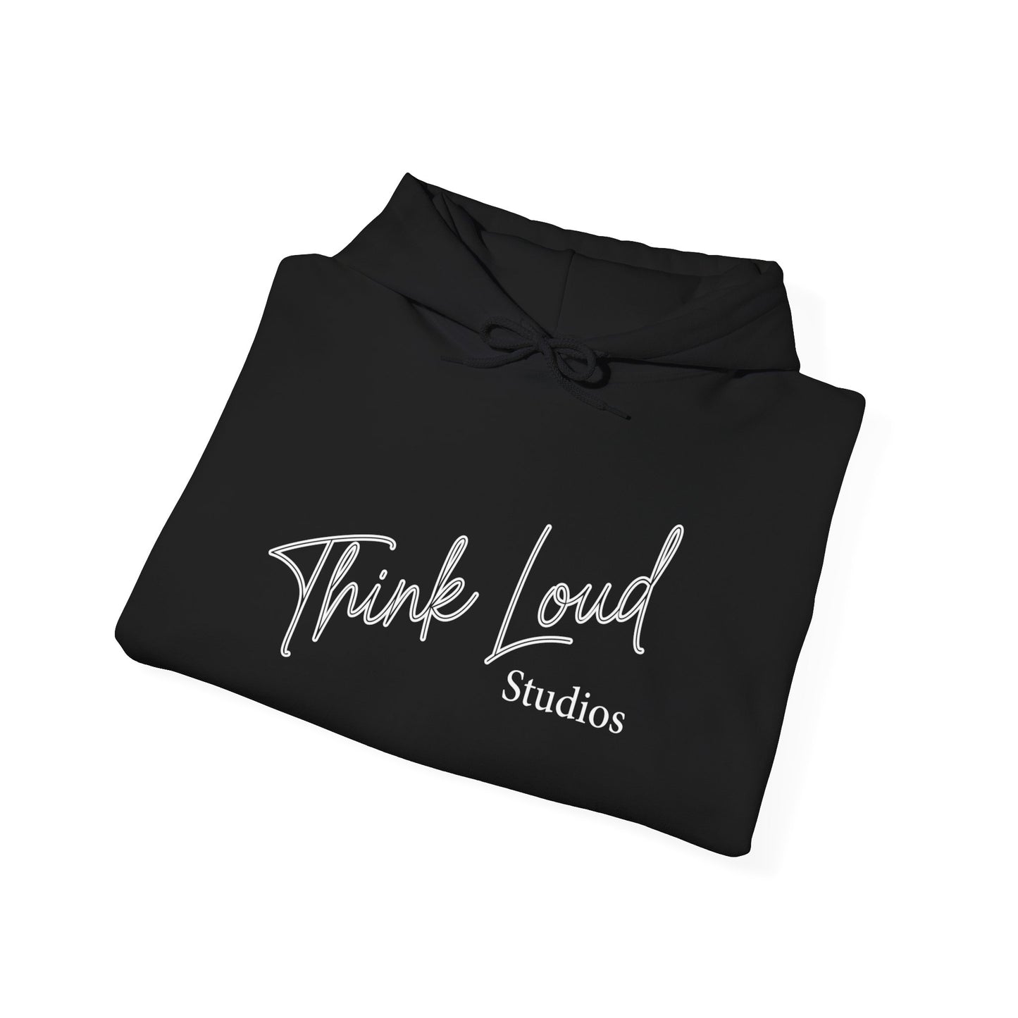 Stylish Unisex Hooded Sweatshirt - Think Loud Design, Cozy Layering, Gift for Creative Minds, Casual Wear, Inspirational Fashion