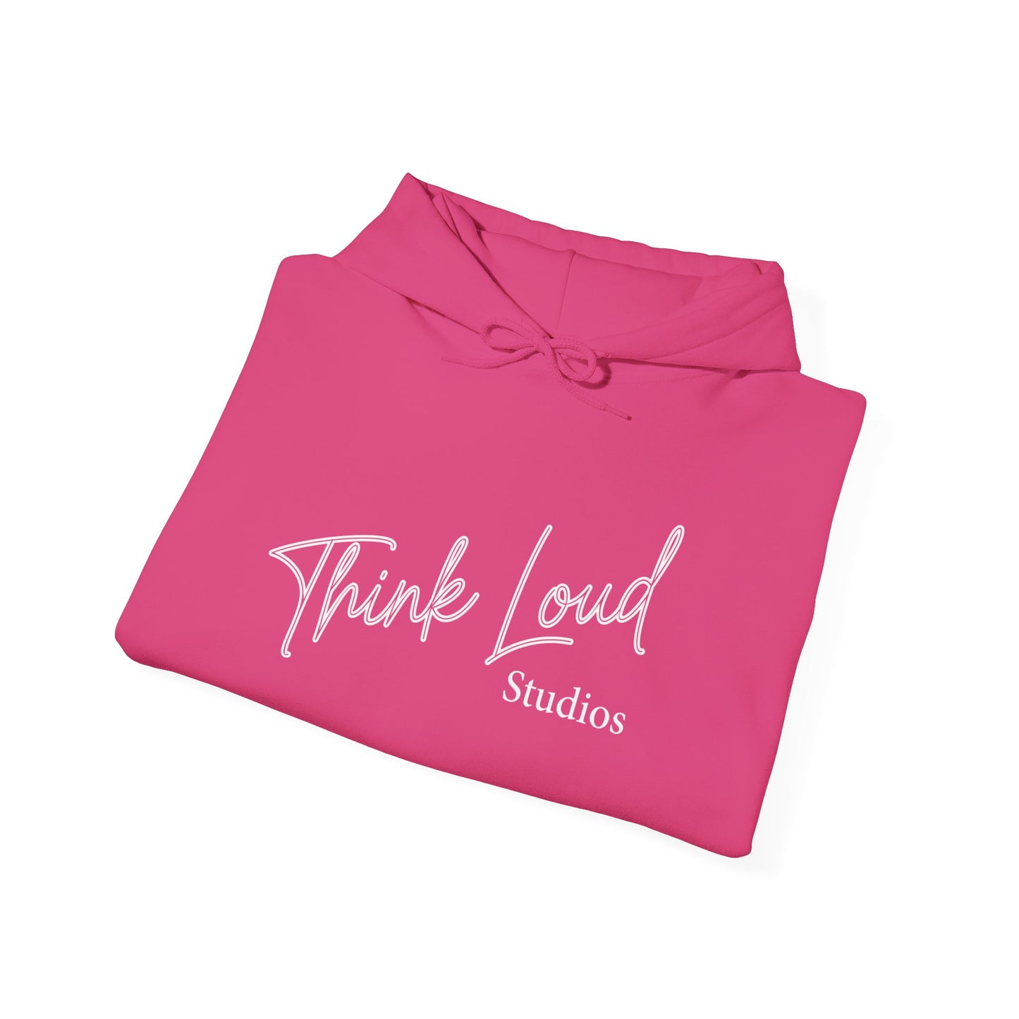 Stylish Unisex Hooded Sweatshirt - Think Loud Design, Cozy Layering, Gift for Creative Minds, Casual Wear, Inspirational Fashion
