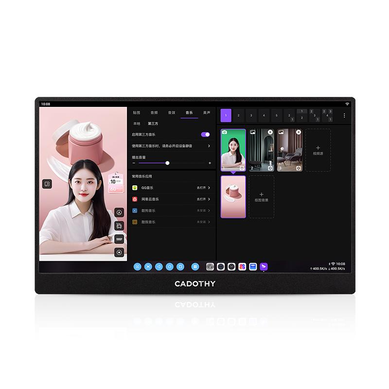 CADOTHY High-Definition Touch-Sensitive 14.1-Inch Hd Monitor with Hd Lcd Display & Hd Ips Touchscreen Wired Director Screen for Professional Use