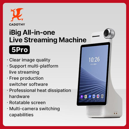 Think Loud LIVE Agency x CADOTHY Amaze 5Pro Live Streaming Device with Smart Director System for Professional TikTok Live